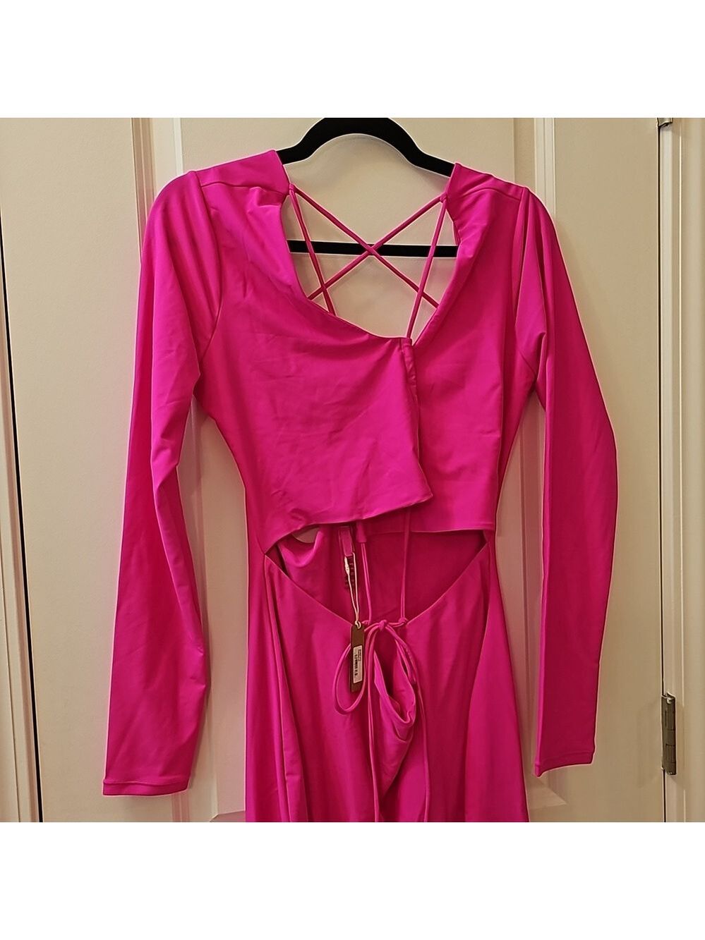 1318. NWT SKIMS Lace Up Catsuit - Picture 4 of 10